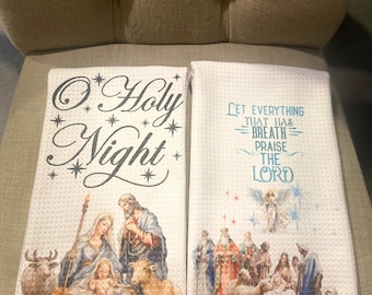 Christmas Nativity Kitchen Towels