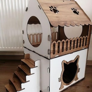 maison pour chat/maison pour chats. Jeu de chat