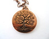 CELTIC Copper Tree of Life IRISH Necklace-Ireland Jewelry