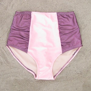 Laura High Waist Bikini Bottom in Pink