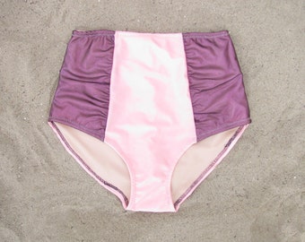 Laura High Waist Bikini Bottom in Pink