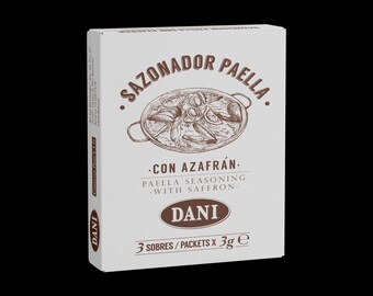 Paella Seasoning with Saffron from Spain - Sazonador de Paella con Azafran de España