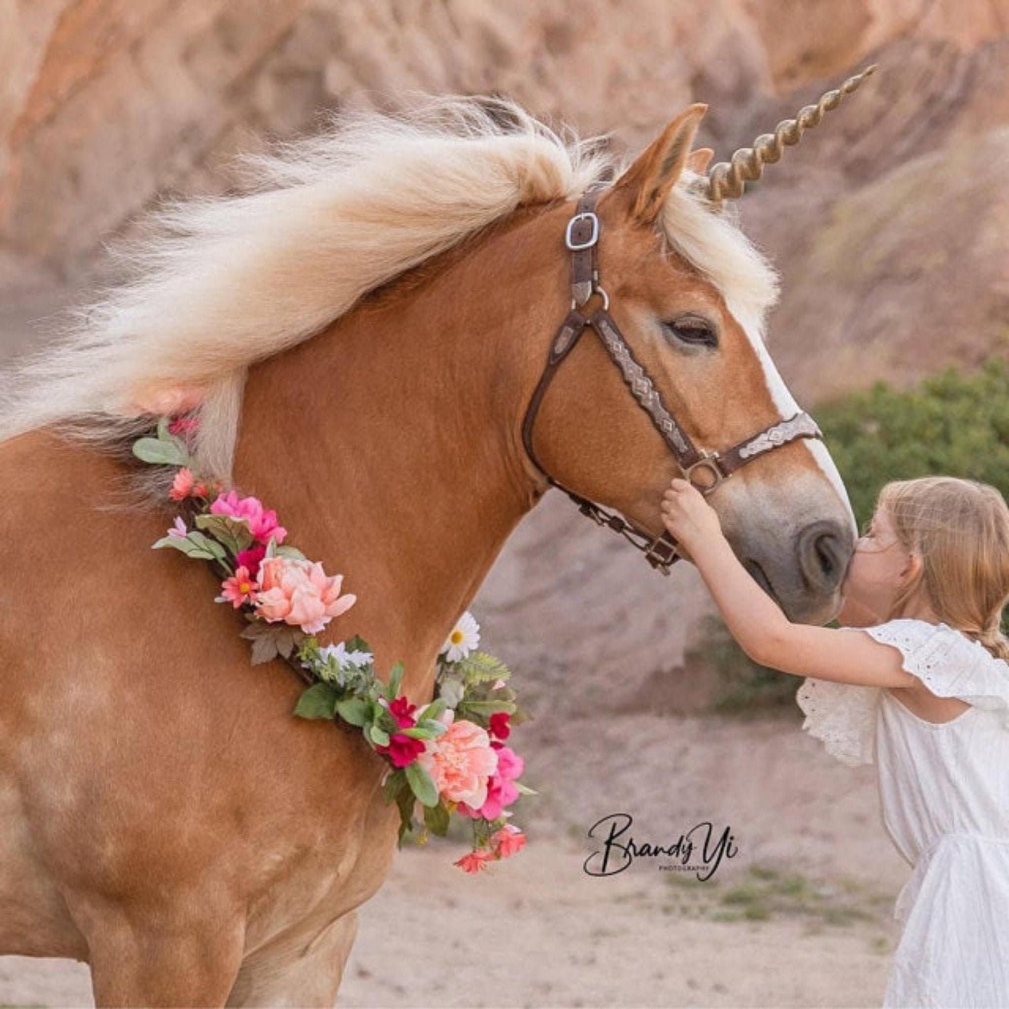 Realistic Unicorn Horn for Horses / Durable Easy to Attach