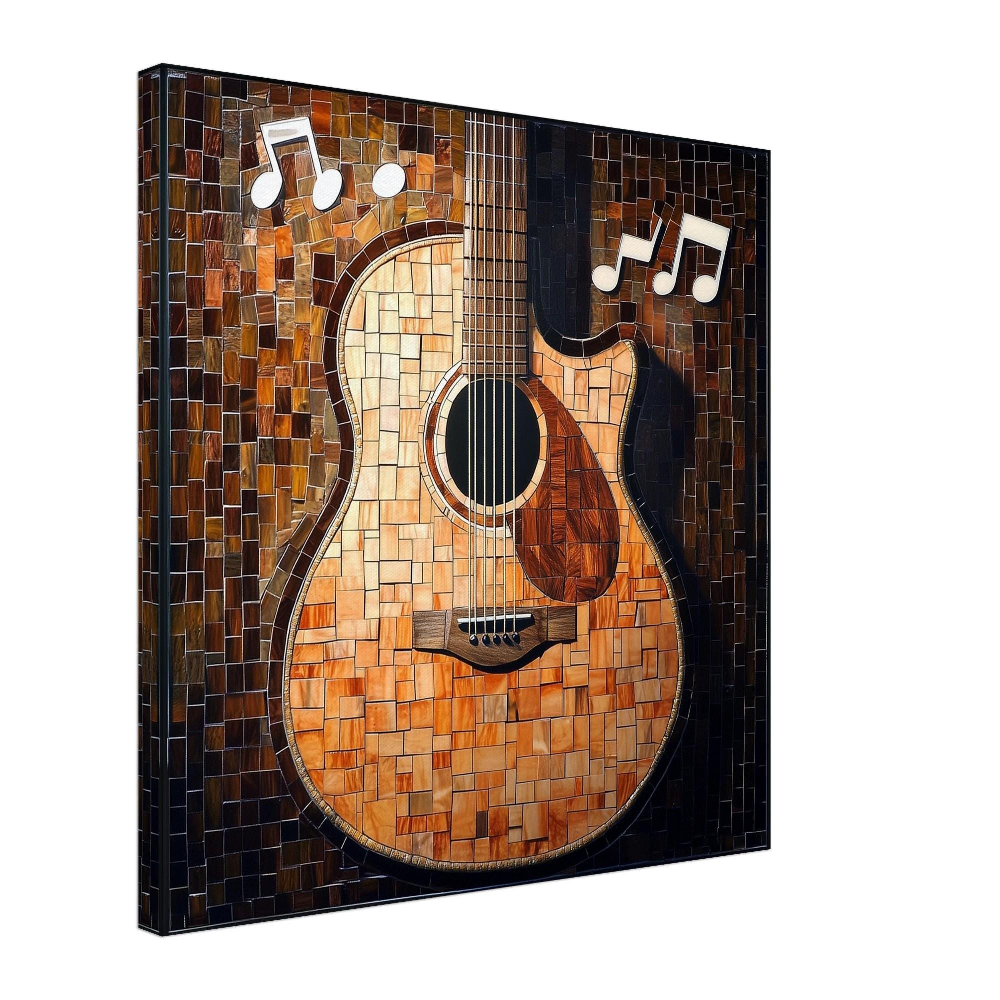 アート・デザイン・音楽 Acoustic Guitar Workshop Acoustic Guitar Mosaic, Mosaic Artwork Canvas of Musical