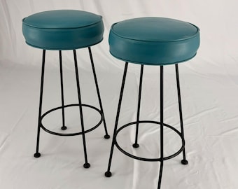 Pair of Iron Barstools
