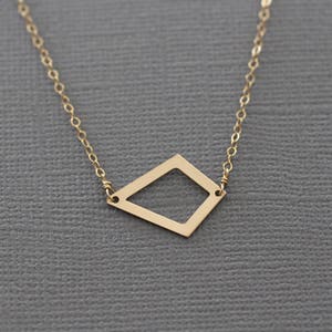 Dainty Gold Necklace, Dainty Necklace, Dainty Silver Necklace, Geometric Necklace, Delicate Necklace, Minimalist Necklace, Simple, N209