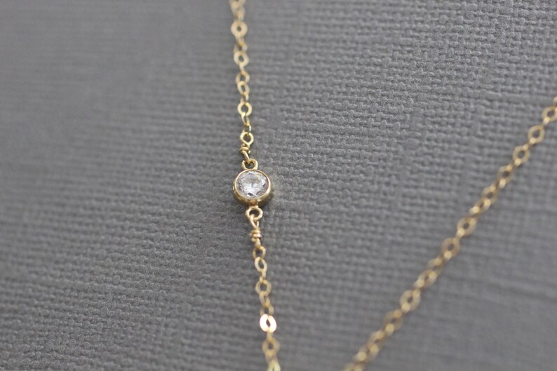 Delicate Necklace Dainty Gold Necklace Small Circle Etsy
