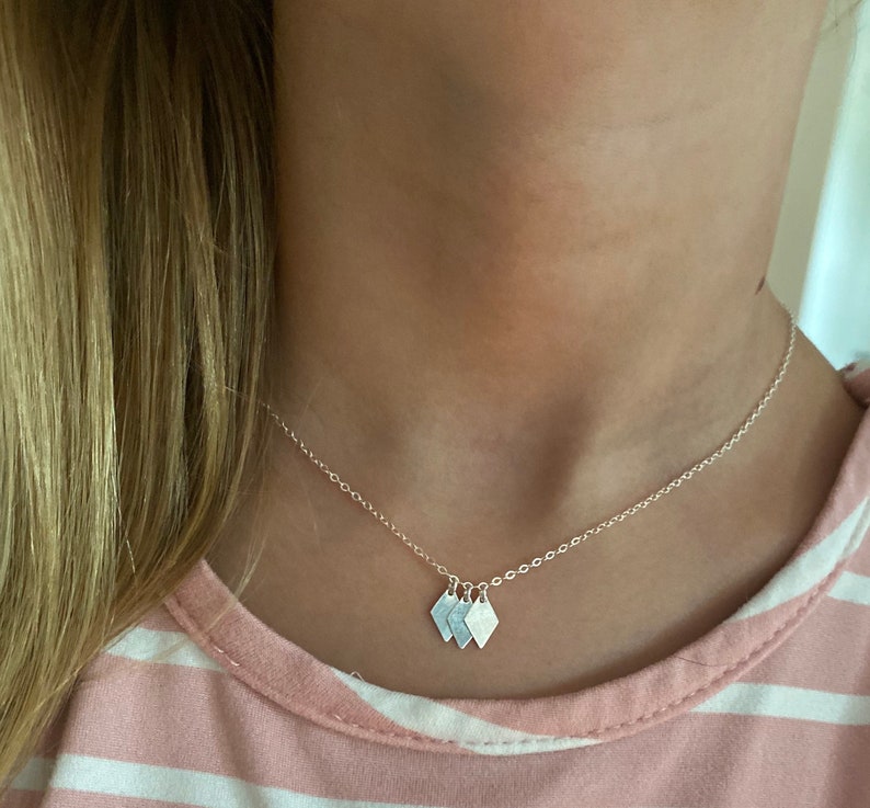 Delicate Necklace Bridesmaids Gift Gold Necklace Sterling Etsy