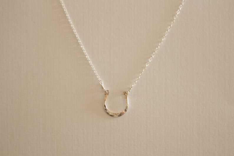 Peut inclure: Un collier avec un pendentif en forme de fer &agrave; cheval en argent sur une cha&icirc;ne en argent.
