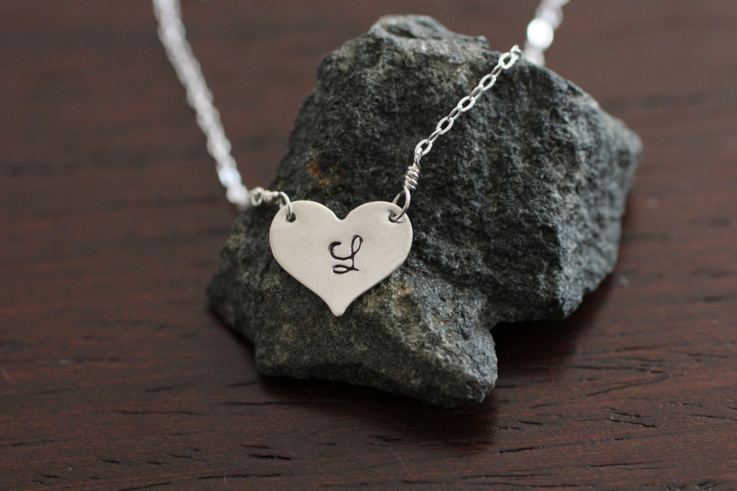 繊細なハートネックレス、女性用ゴールドネックレス、スターリング