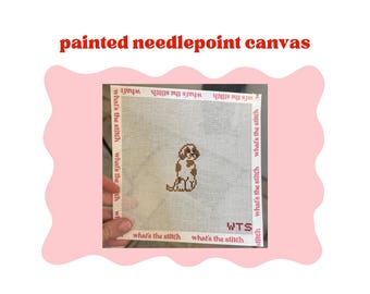 Mini Cavalier - Bemalte Nadelspitze Leinwand