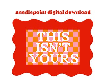 This Is’t Yours - Digitale Nadelspitzen-Stickmuster