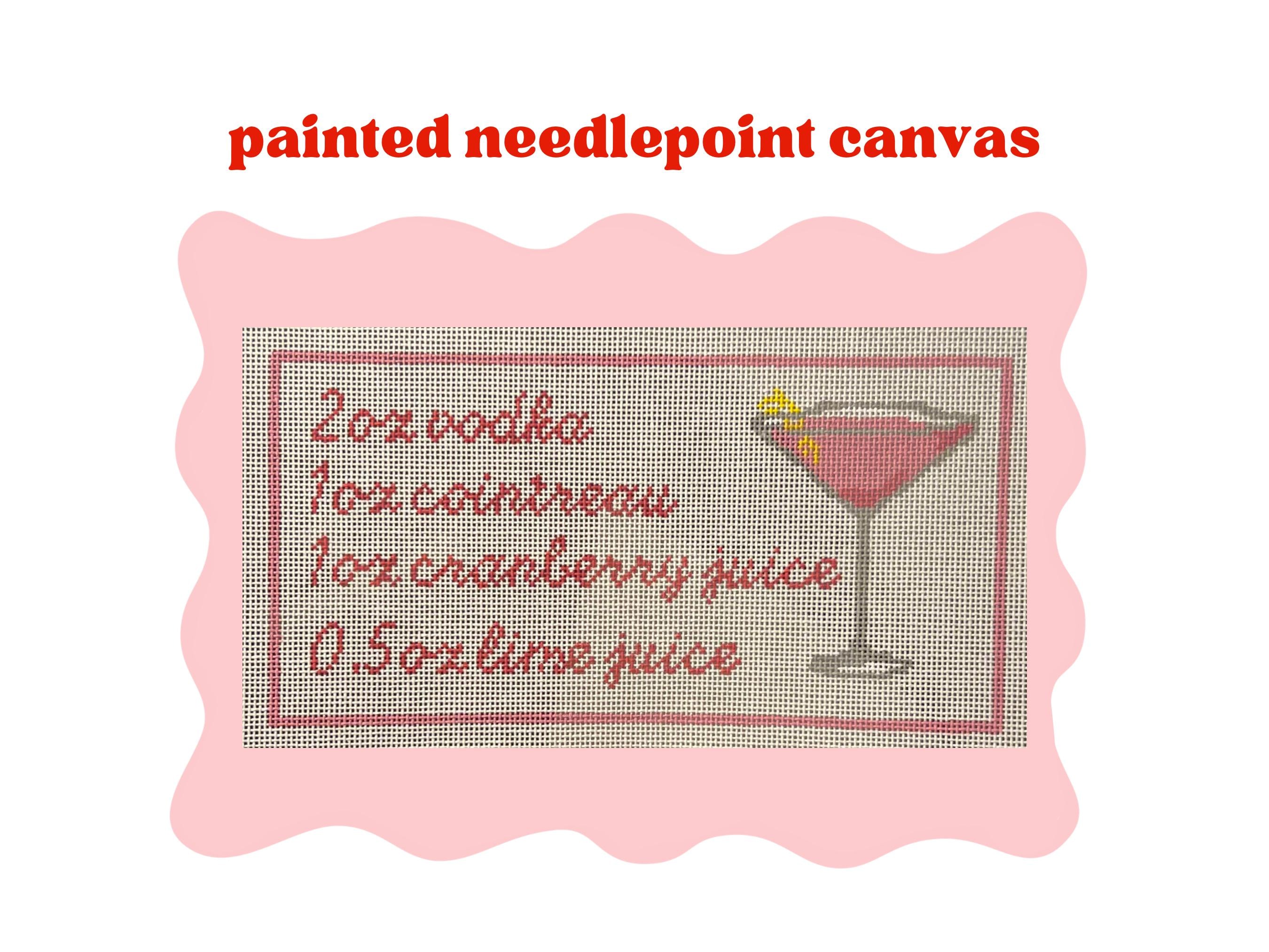 Cosmo Recipe - Painted Needlepoint Canvas
