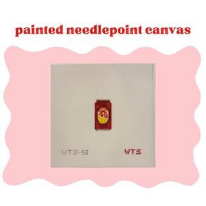 Mini Beer Can - Painted Needlepoint Canvas