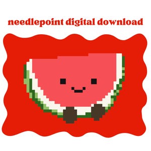 Mini Watermelon - Digital Needlepoint Chart