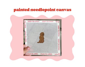 PRE-ORDER: Mini Doodle - Painted Needlepoint Canvas
