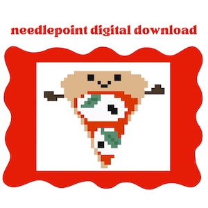 Mini Pizza - Digital Needlepoint Chart