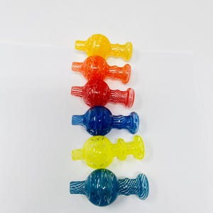Unique durable glass bubble caps