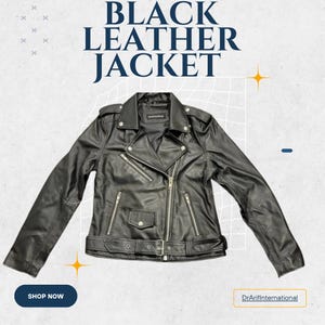 Schwarze Lederjacke für Frauen aus 100% echtem Lammleder