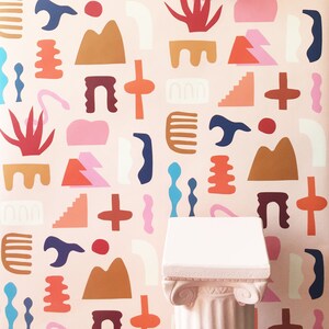 Removable Wallpaper // Sierra Print // Assorted Lengths // ADHERES to walls and shelf surfaces Bild 3