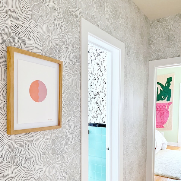 Floral Wallpaper Etsy