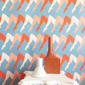 Removable Wallpaper / Leggy Guggenheim Print / Assorted lengths / Perfect for Renters and owners