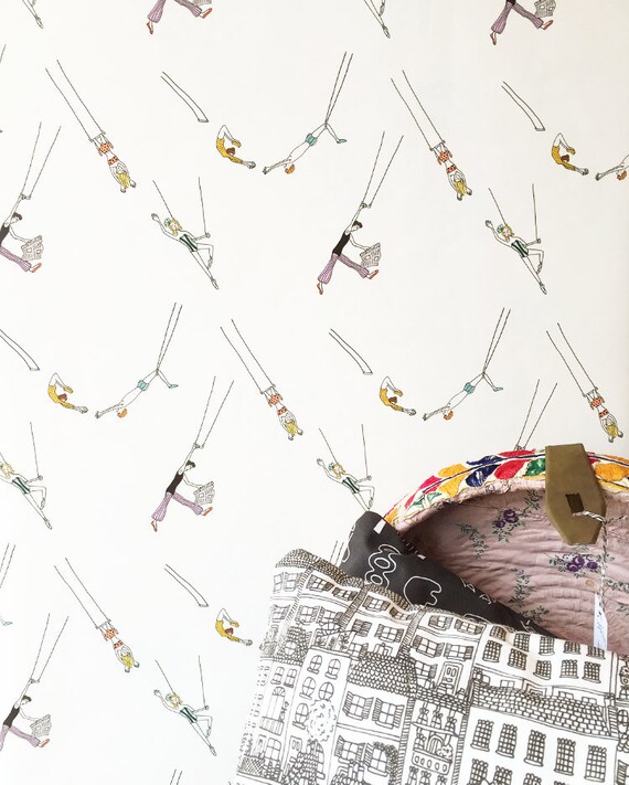 Trapeze Act Wallpaper // Assorted Lengths // Perfect for | Etsy