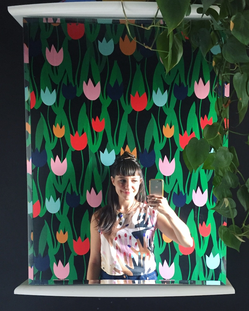 Removable Wallpaper / Tulip Shakur Print / Assorted Lengths / image 1