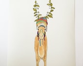 Art Print // The Camel Who Wanted Horns // 11X14 // Archival Art Print // Signed and Dated