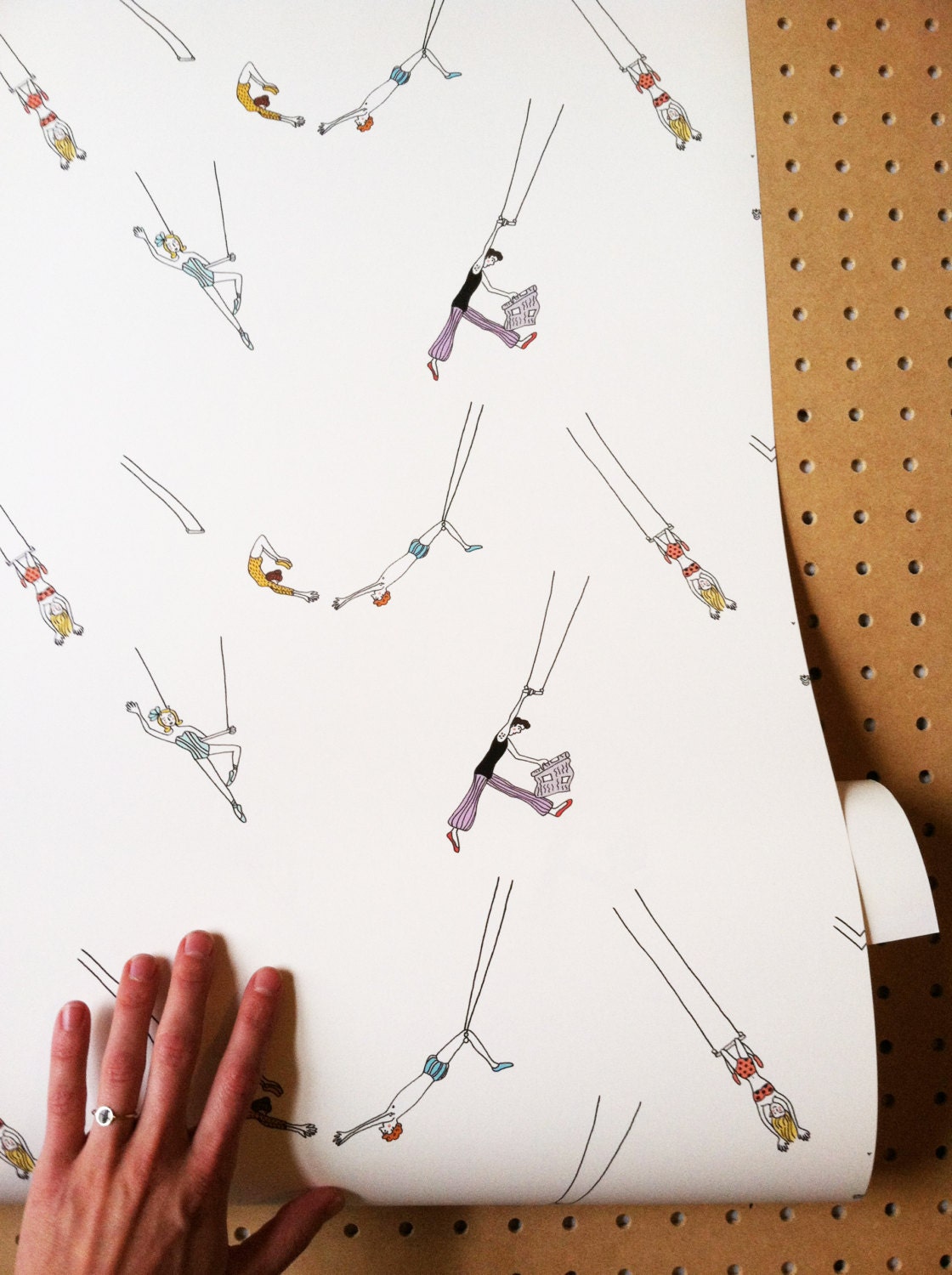 Trapeze Act Wallpaper // Assorted Lengths // Perfect for | Etsy