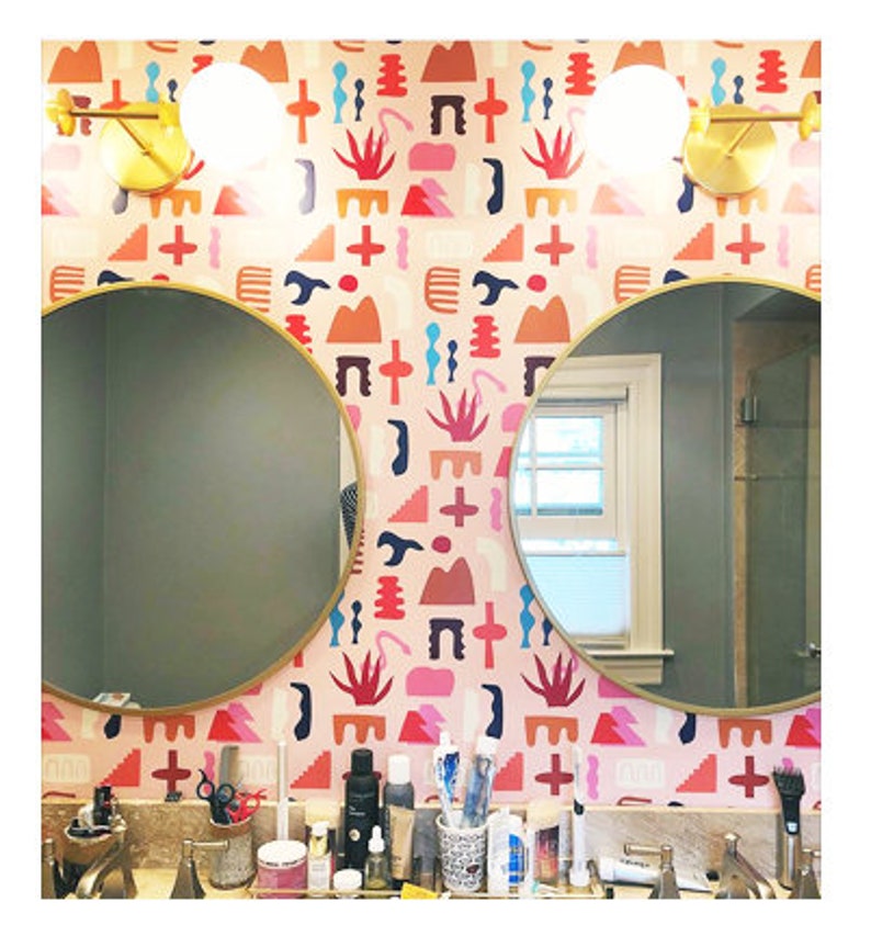 Removable Wallpaper // Sierra Print // Assorted Lengths // ADHERES to walls and shelf surfaces Bild 4