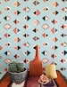 Removable Wallpaper // Triangles d'Avignon // ADHERES to walls and shelves 