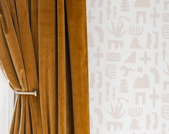 Removable Wallpaper // Sierra Print Desert// Assorted Lengths // ADHERES to walls and shelf surfaces