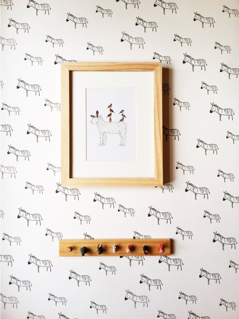 Removable Wallpaper // Zebra Print // Assorted lengths // image 1