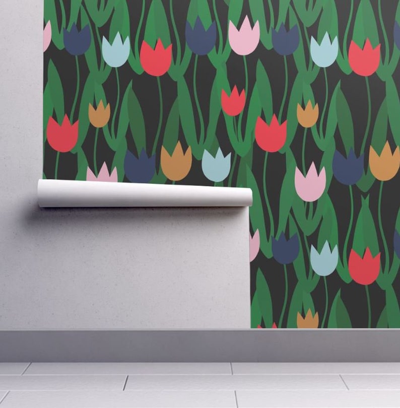 Removable Wallpaper / Tulip Shakur Print / Assorted Lengths / image 5