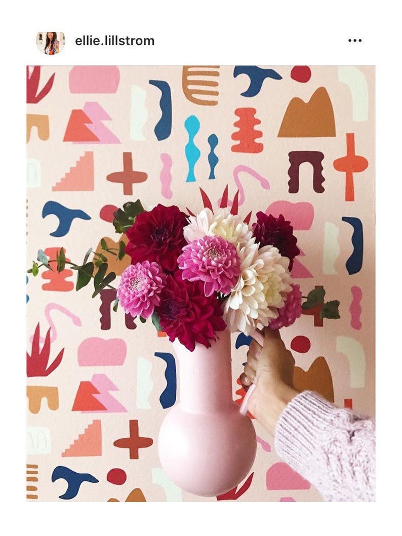 Removable Wallpaper // Sierra Print // Assorted Lengths // ADHERES to walls and shelf surfaces Bild 2