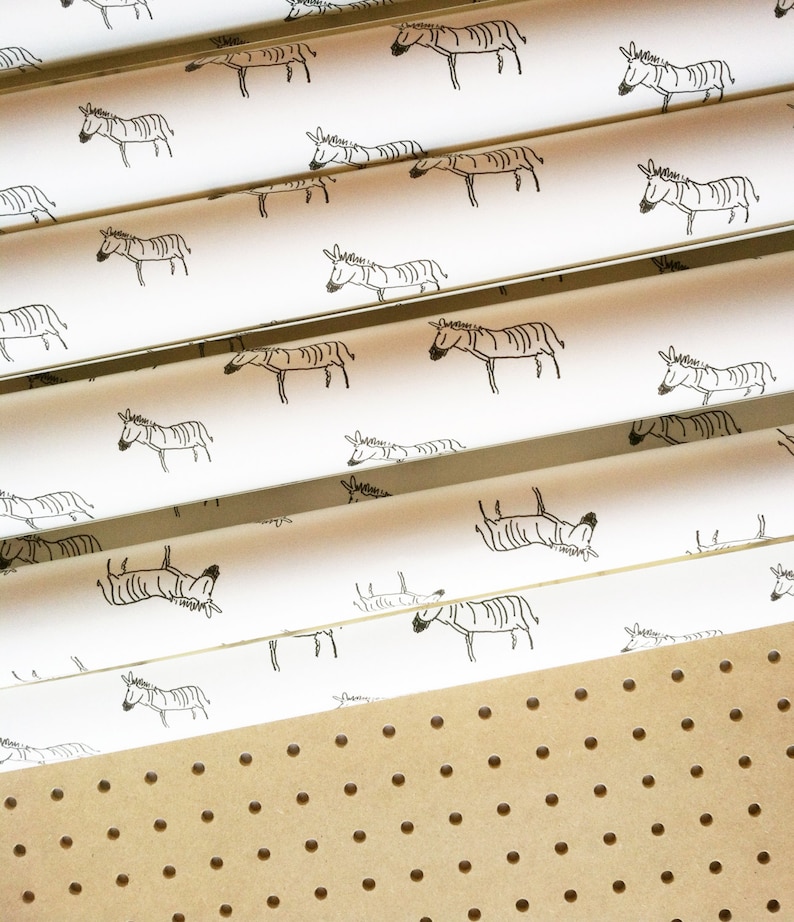 Removable Wallpaper // Zebra Print // Assorted Lengths // Etsy