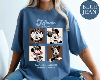 Comfort Color Minnie Mouse Shirt Disney Minnie Shirt Minnie Checkered Shirt Disney Gift Shirts Disney Shirts Kids Minnie T-Shirt Women Shirt