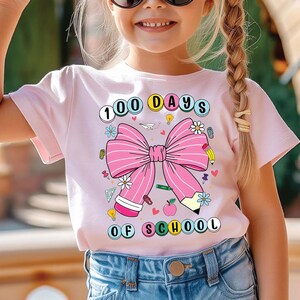 100 Days of School Shirt  rt 100th Day Of School Shirt 100 Days Brighter Shirt Toddler Shirt 100th Day Of School Celebration Tee Student Gif