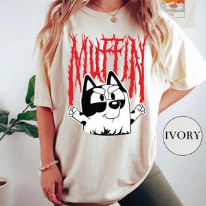 Comfort Colors shirt Muffin Emotions Shirt Muffin Blue Dog Muffin Heeler Shirt Cartoon Character Muffin Metal Dog Shirt Muffin Metal Shirt