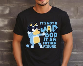 Colores cómodos No es un cuerpo de papá, es una figura paterna, camiseta azul para papá, regalos azules para papá, camiseta azul para papá, día del padre, lindo día del padre