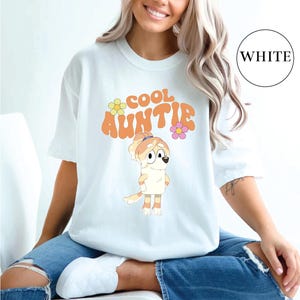 Comfort Colors Blue Dog cool Auntie clup Shirt Cool Aunt Shirt Gift for Auntie Funny Aunt Shirt Blue Dog Family Shirt Blue Dog Aunt shirt