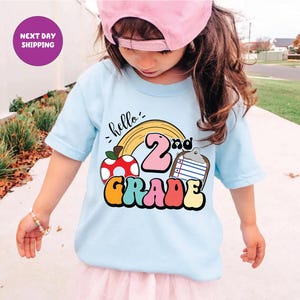 Hello Second Grade Shirt  Back To School Shirt Second Grade Shirt Hello 2nd Grade Shirt Second Grade Tshirt cute school shirt student tee