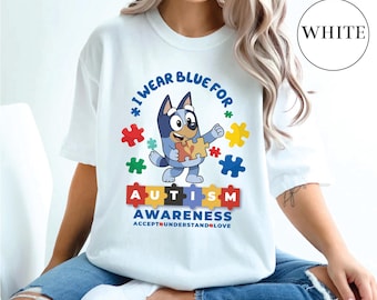 Comfort Colors I Wear Blue For Autism Awareness tee Autism Shirt Autism Awareness tee Autism Month Shirt Autism Teacher Shirt Awareness tee
