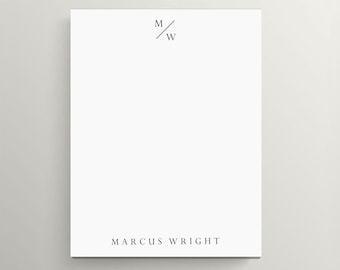 Personalized Notepad | Professional Notepad | Minimalist Design | Notepad With Initials And Name | Modern Design