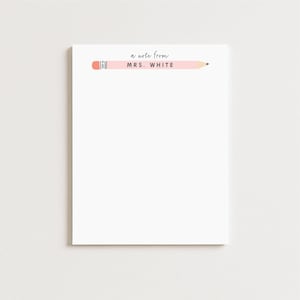 Personalized Notepad | Teacher Notepad | Teacher Gift | Custom Teacher Notepad | Cute Teacher Gift