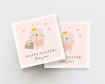 Set of 24 Easter Labels  | Gift Stickers | Family Gift Label | Easter Gift Label | Easter Bunny