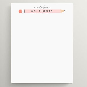 Personalized Notepad | Teacher Notepad | Teacher Gift | Custom Teacher Notepad | Cute Teacher Gift