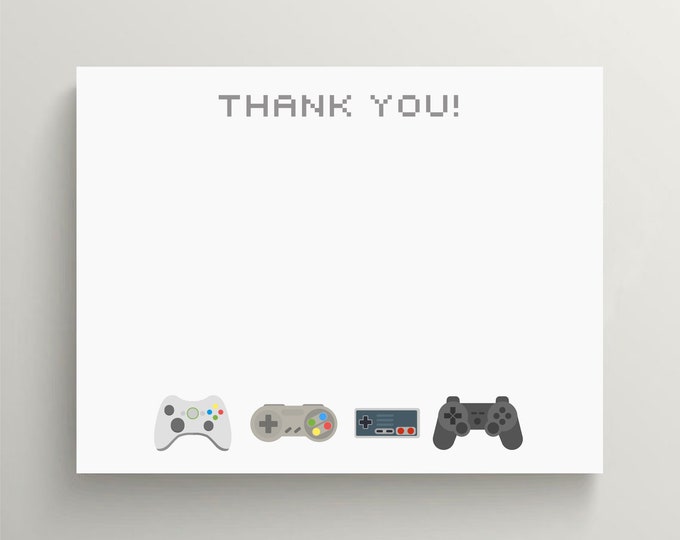 Personalized Stationery Set | Video Game Stationery | Video Game Controller | Gaming | Kids Stationery | Custom Stationery | Set of 10