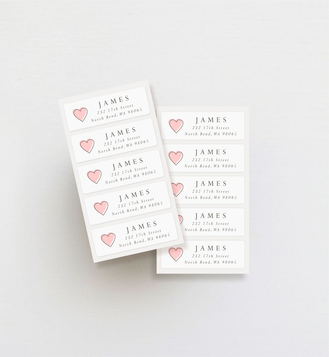 Set of 30 Address Labels Weatherproof Labels Return Address Stickers